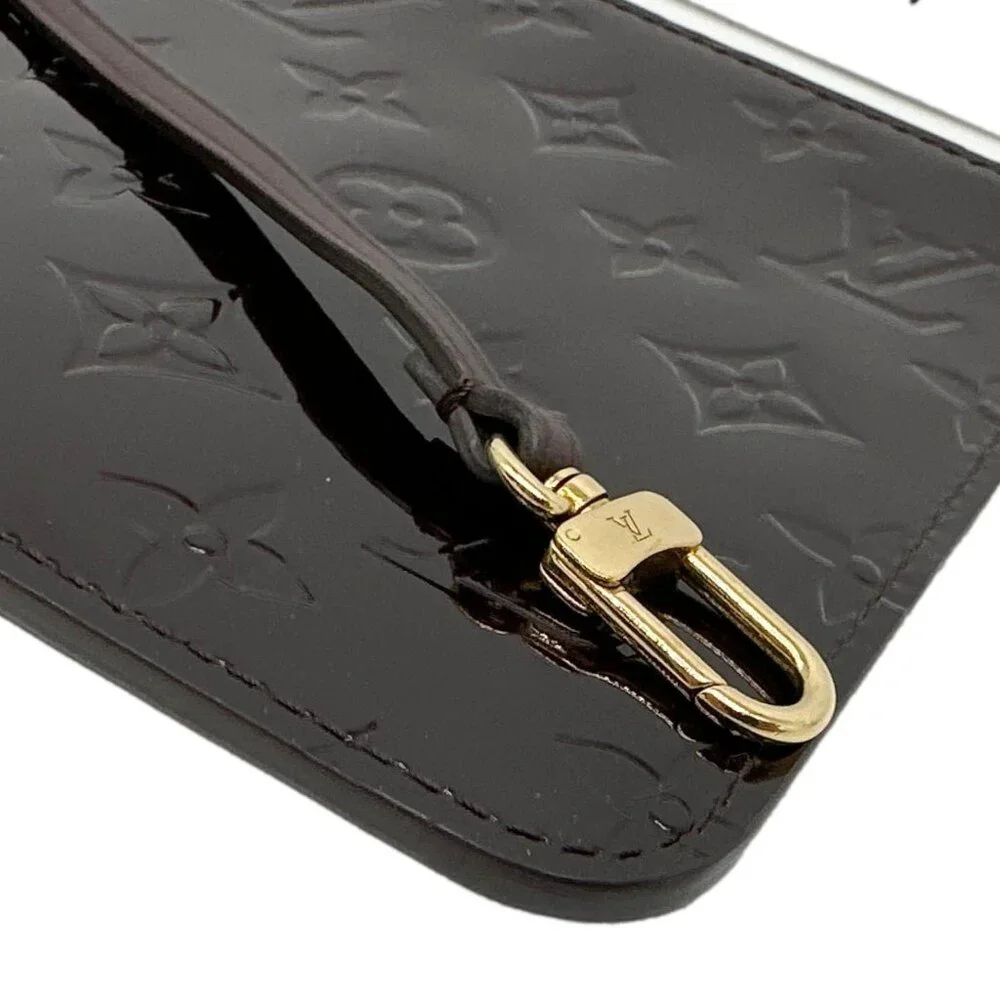 Louis Vuitton  Monogram Vernis Wristlet Amarante - Picture 9 of 11
